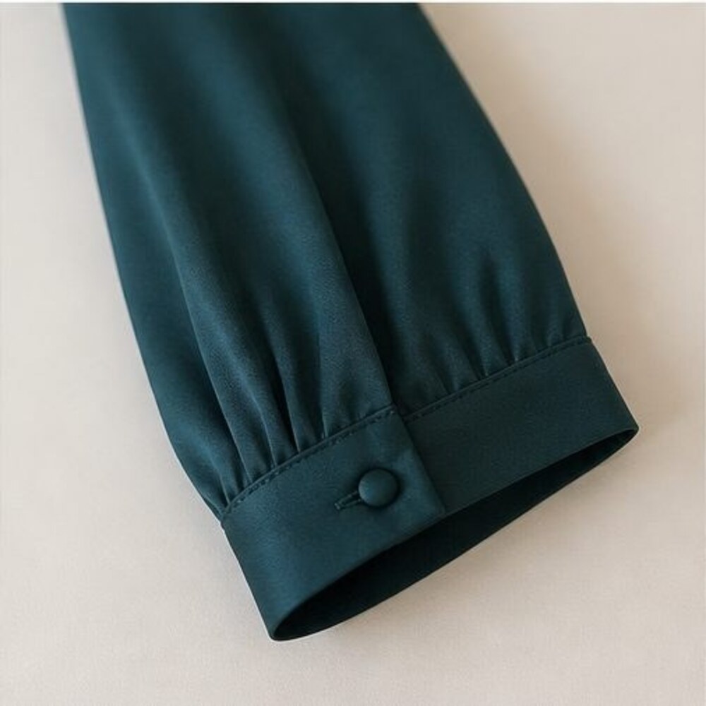 Teal Ruffle Blouse - Picture 5 of 6